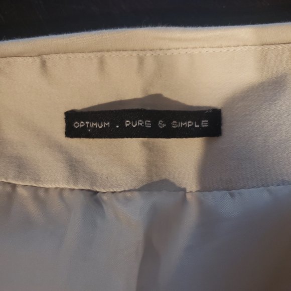 Y2k Optimum Pure and Simple beige skirt. - Picture 2 of 7